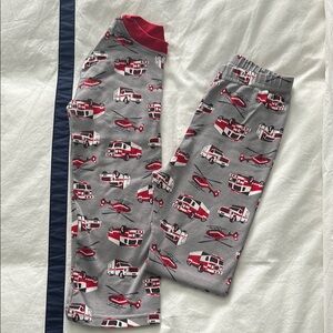 Kids Fire Truck Pajamas - Gray and Red